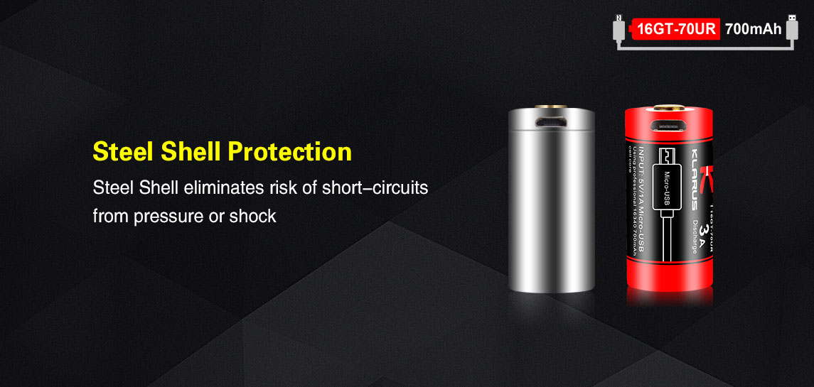  ΜΠΑΤΑΡΙΑ KLARUS 16GT-70UR 700mAh